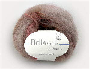 Bella color by Permin kid mohair - smuk rosa med farvespil
